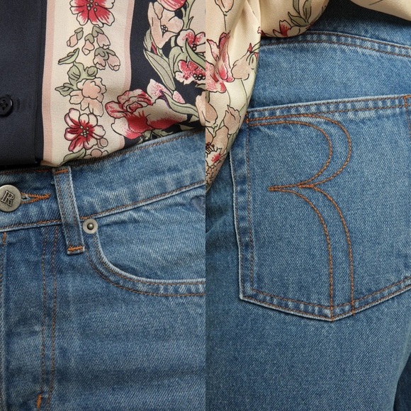 ROUJE Paris Marais Jeans in Indigo Double stone size 32 NEW! New with tags! - Picture 2 of 11